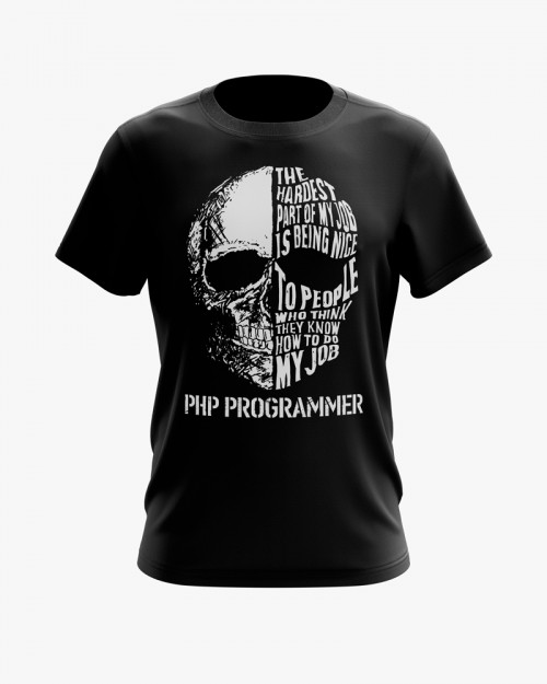 Футболка чоловіча з написом Php Programmer Футболка чоловіча з написом Php Programmer