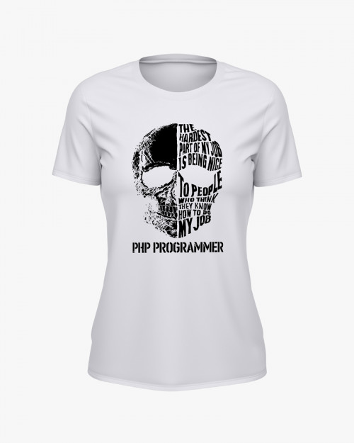 Футболка жіноча з написом Php Programmer Футболка жіноча з написом Php Programmer