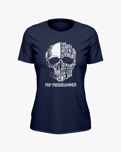 Футболка жіноча з написом Php Programmer Футболка жіноча з написом Php Programmer