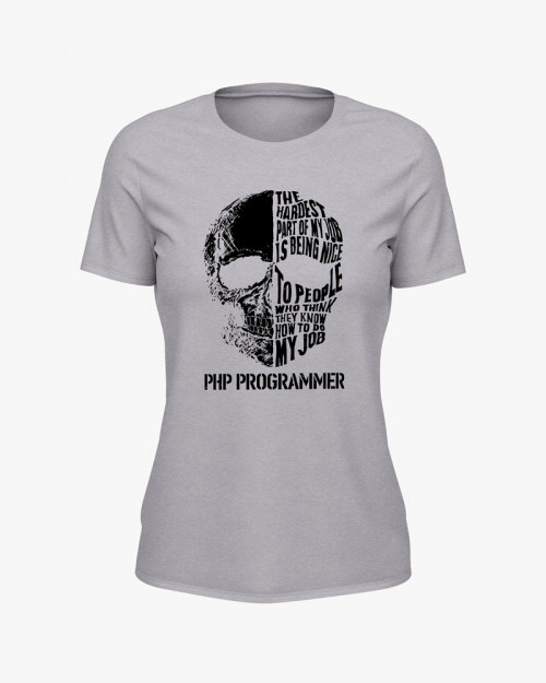 Футболка жіноча з написом Php Programmer Футболка жіноча з написом Php Programmer