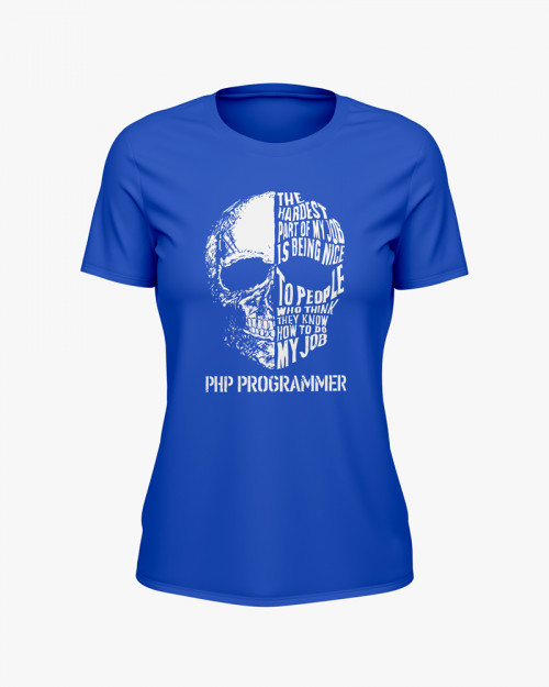 Футболка жіноча з написом Php Programmer Футболка жіноча з написом Php Programmer