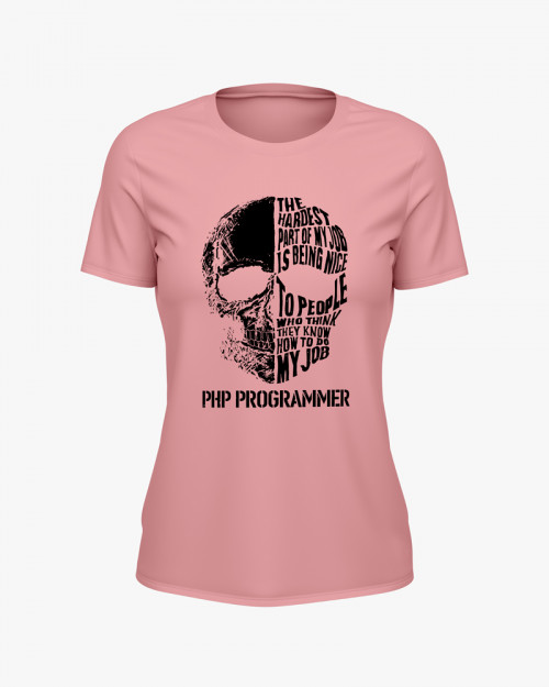 Футболка жіноча з написом Php Programmer Футболка жіноча з написом Php Programmer
