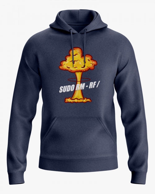 Худі жіночий з написом SUDO RM -RF / Худі жіночий з написом SUDO RM -RF /