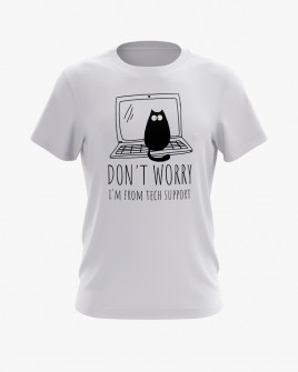 Футболка чоловіча з надписом I'm from tech support