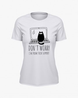 Футболка жіноча з надписом I'm from tech support