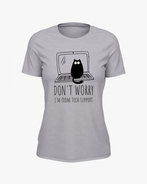 Футболка жіноча з надписом I'm from tech support Футболка жіноча з надписом I'm from tech support