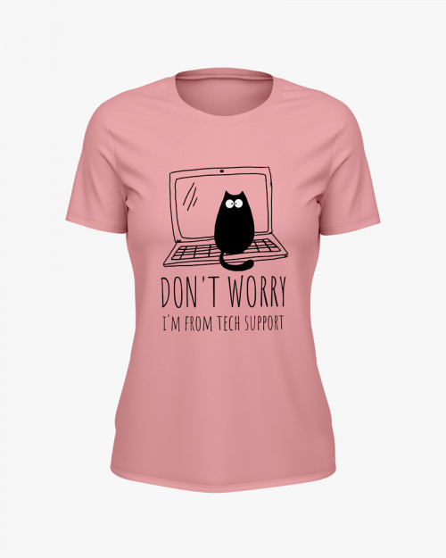 Футболка жіноча з надписом I'm from tech support Футболка жіноча з надписом I'm from tech support