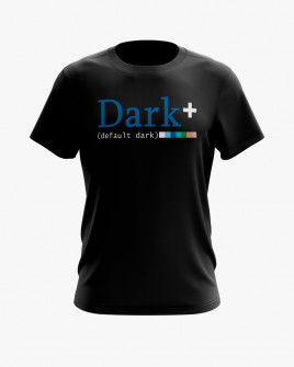 Футболка чоловіча з надписом Dark+
