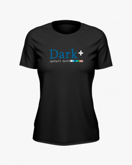 Футболка жіноча з надписом Dark+
