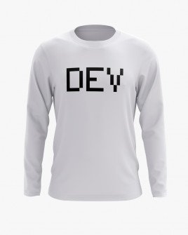 Світшот чоловічий з надписом DEV