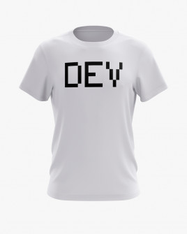Футболка чоловіча з надписом DEV