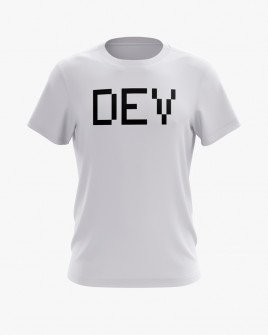 Футболка чоловіча з надписом DEV