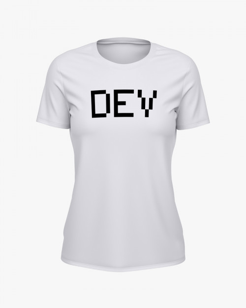 Футболка жіноча з надписом DEV Футболка жіноча з надписом DEV