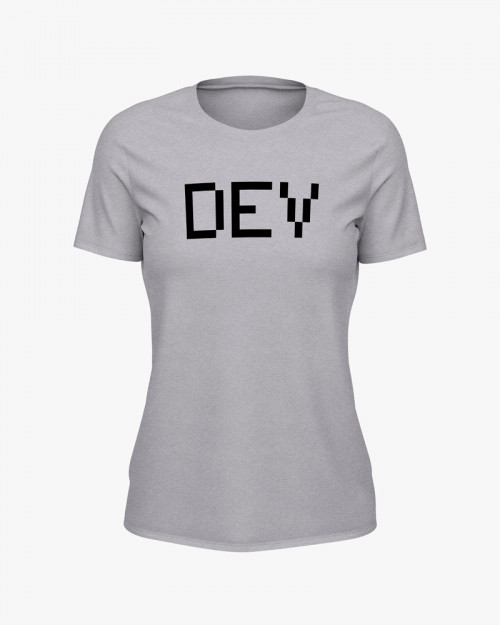 Футболка жіноча з надписом DEV Футболка жіноча з надписом DEV