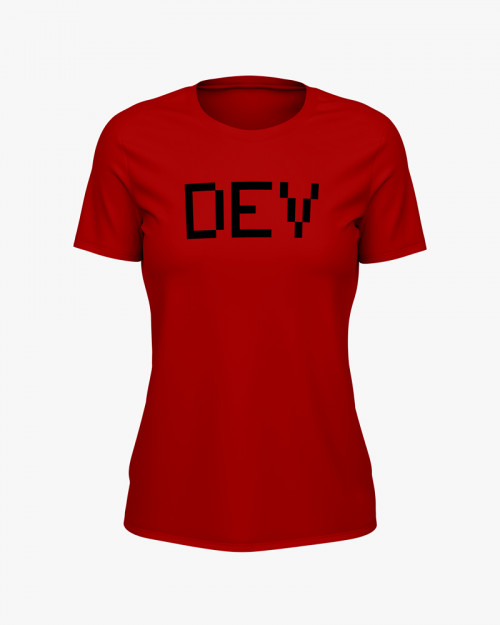 Футболка жіноча з надписом DEV Футболка жіноча з надписом DEV