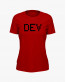 Футболка жіноча з надписом DEV Футболка жіноча з надписом DEV