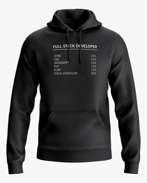 Худі жіночий з надписом Full stack developer Худі жіночий з надписом Full stack developer