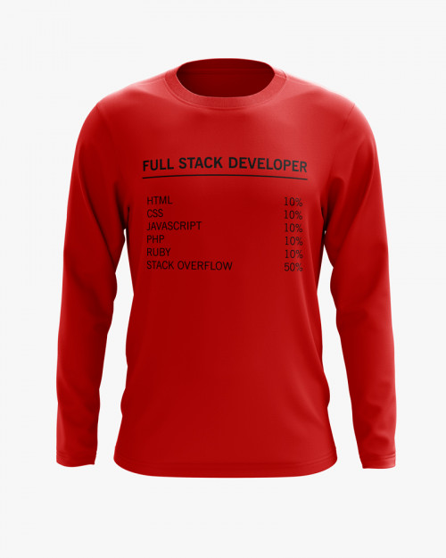 Світшот чоловічий з надписом Full stack developer Світшот чоловічий з надписом Full stack developer