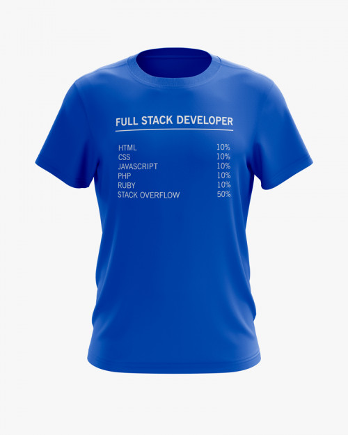 Футболка чоловіча з надписом Full stack developer Футболка чоловіча з надписом Full stack developer