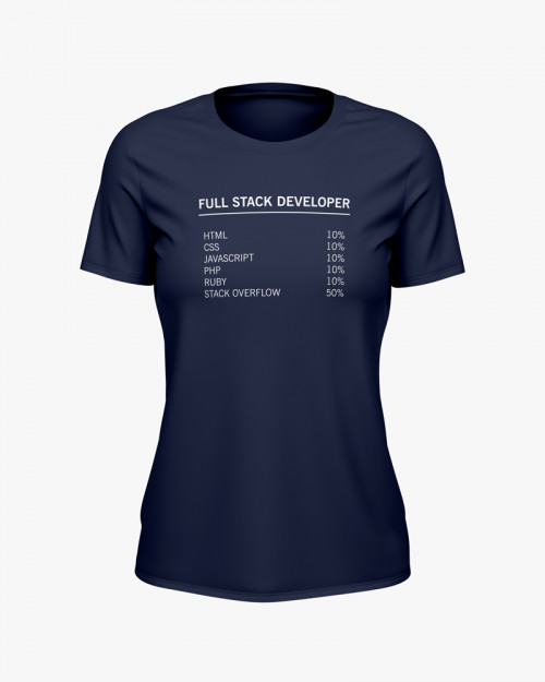 Футболка жіноча з надписом Full stack developer Футболка жіноча з надписом Full stack developer