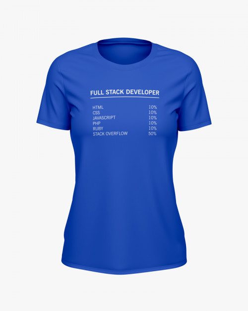 Футболка жіноча з надписом Full stack developer Футболка жіноча з надписом Full stack developer
