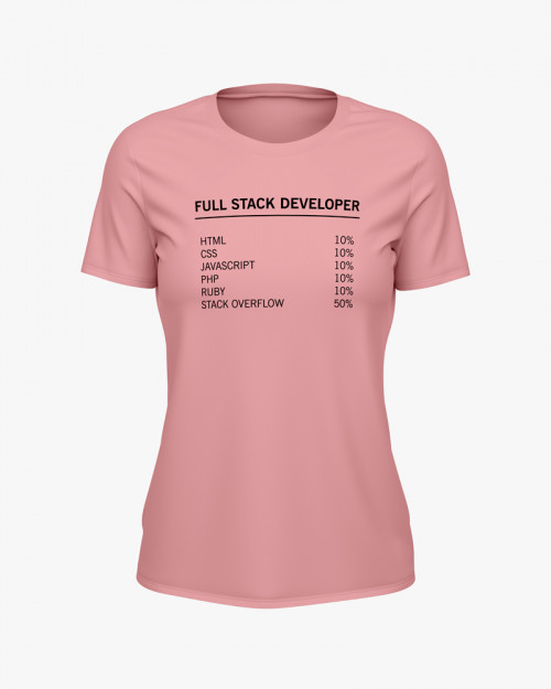 Футболка жіноча з надписом Full stack developer Футболка жіноча з надписом Full stack developer