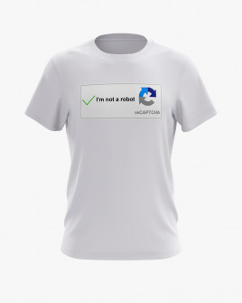 Футболка чоловіча з надписом I'm not a robot