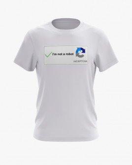 Футболка чоловіча з надписом I'm not a robot