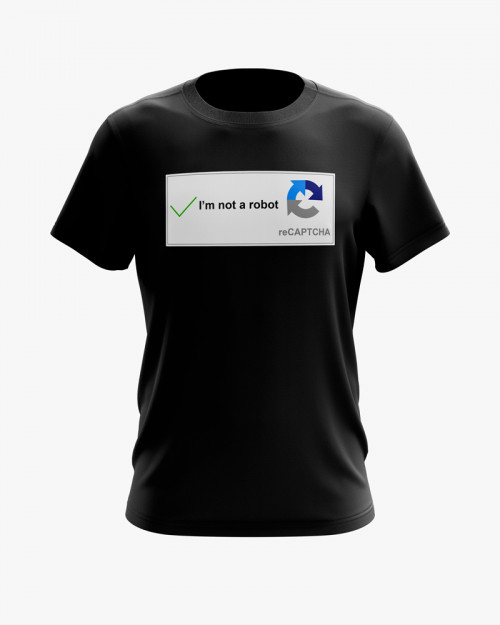 Футболка чоловіча з надписом I'm not a robot Футболка чоловіча з надписом I'm not a robot