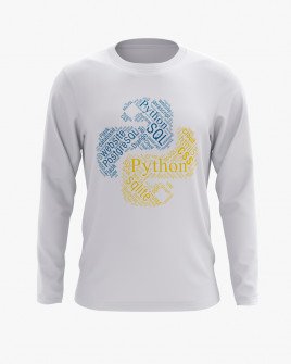 Світшот чоловічий з надписом Python