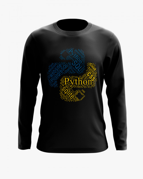 Світшот чоловічий з надписом Python Світшот чоловічий з надписом Python