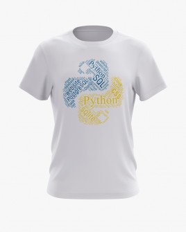 Футболка чоловіча з надписом Python