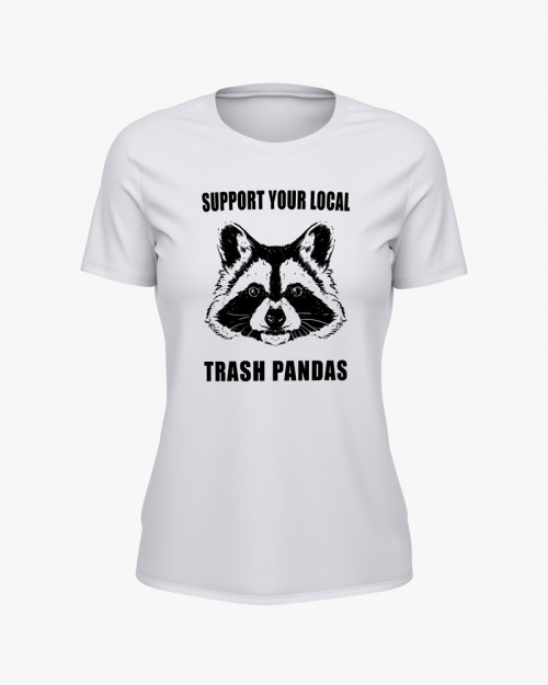 Футболка жіноча з принтом Trash Panda Футболка жіноча з принтом Trash Panda