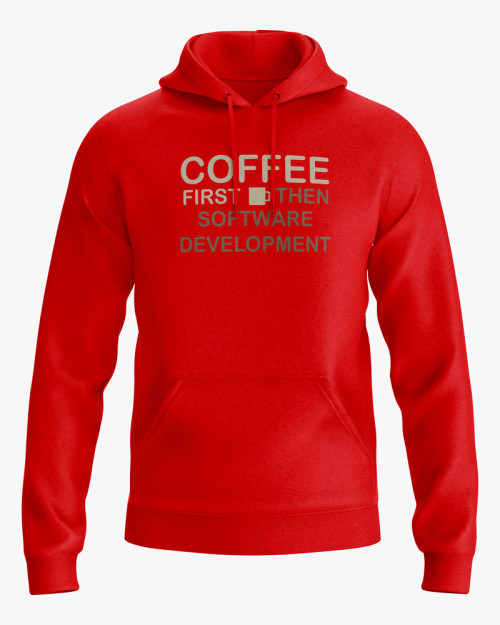 Худі чоловічий з надписом Coffee first Худі чоловічий з надписом Coffee first