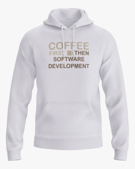 Худі жіночий з надписом Coffee first