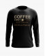 Світшот чоловічий з надписом Coffee first Світшот чоловічий з надписом Coffee first