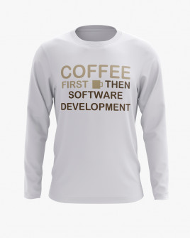 Світшот жіночий з надписом Coffee first