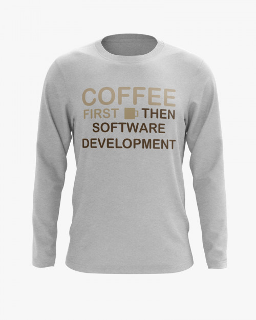 Світшот жіночий з надписом Coffee first Світшот жіночий з надписом Coffee first
