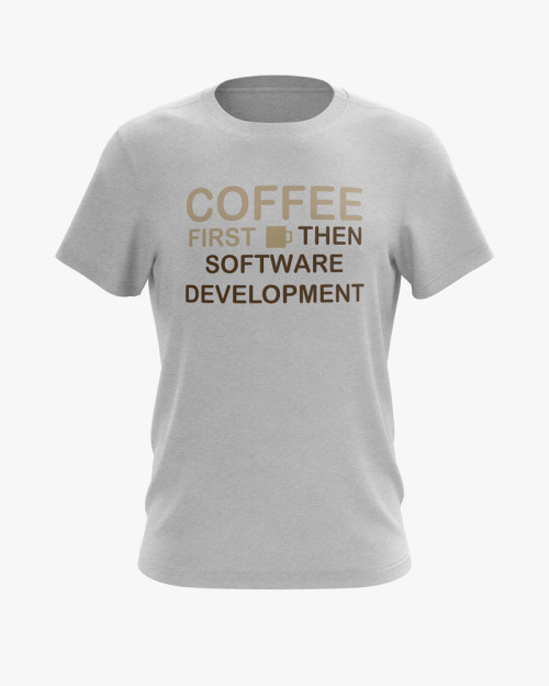 Футболка чоловіча з надписом Coffee first Футболка чоловіча з надписом Coffee first