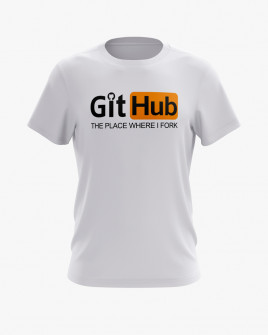 Футболка чоловіча з надписом Git Hub