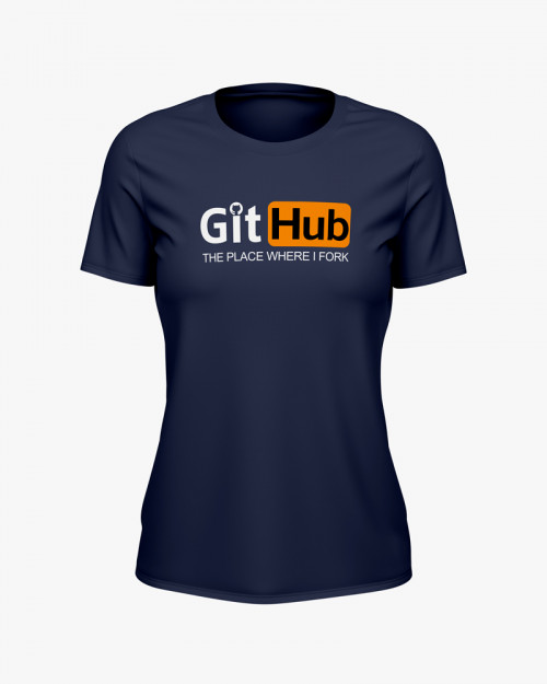Футболка жіноча з надписом Git Hub Футболка жіноча з надписом Git Hub