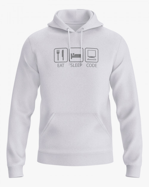 Худі чоловічий з принтом Eat Sleep Code Худі чоловічий з принтом Eat Sleep Code