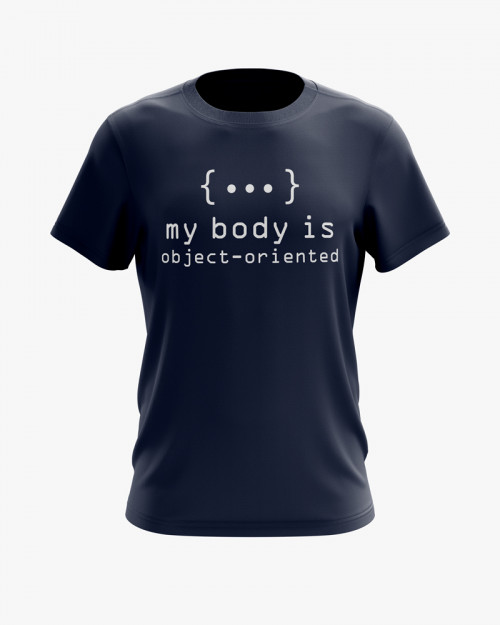 Футболка чоловіча з надписом My body is object-oriented Футболка чоловіча з надписом My body is object-oriented