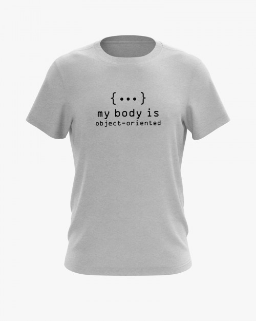 Футболка чоловіча з надписом My body is object-oriented Футболка чоловіча з надписом My body is object-oriented