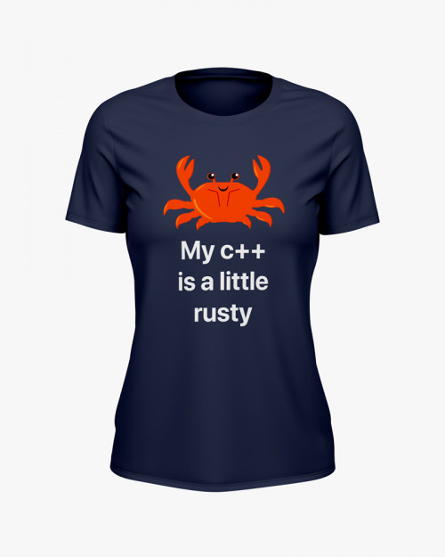 Футболка жіноча з надписом My с++ is a little rusty Футболка жіноча з надписом My с++ is a little rusty