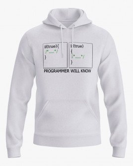 Худі чоловічий з принтом Programmer will know