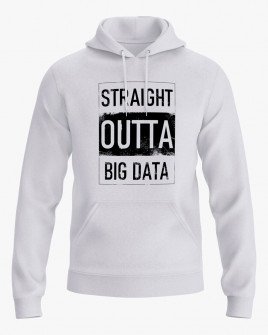 Худі чоловічий з надписом Straight outta big data