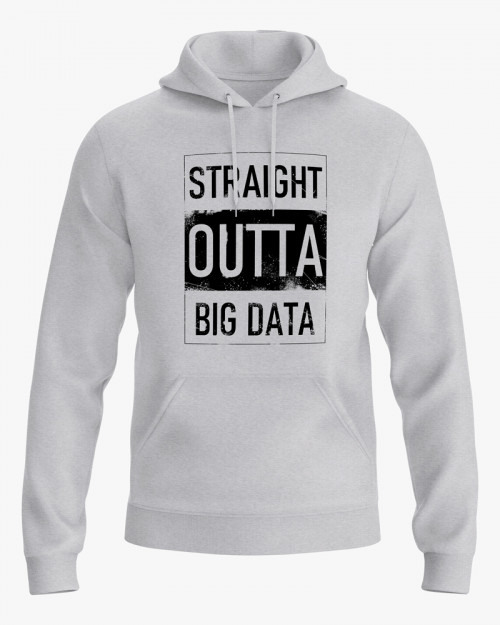 Худі чоловічий з надписом Straight outta big data Худі чоловічий з надписом Straight outta big data
