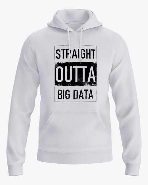Худі жіночий з надписом Straight outta big data Худі жіночий з надписом Straight outta big data