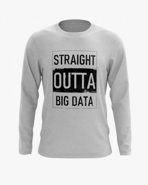 Світшот чоловічий з надписом Straight outta big data Світшот чоловічий з надписом Straight outta big data